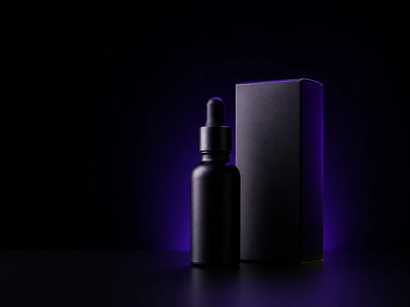 Producción audiovisual de producto con iluminación púrpura y verde VGG